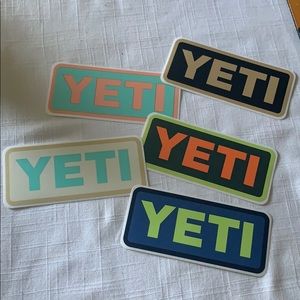YETI stickers